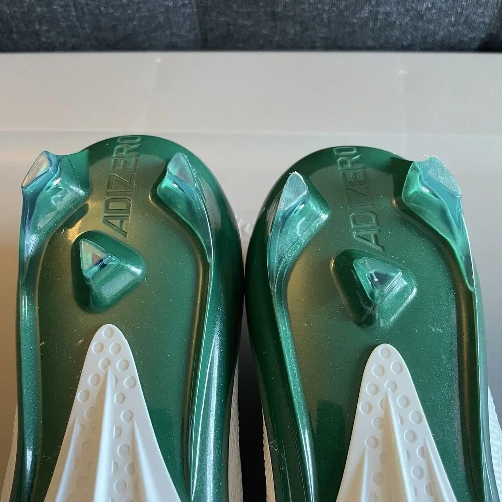 Adidas Adizero Electric Football Cleats - Size 12 - IE4378 - White / Green NEW